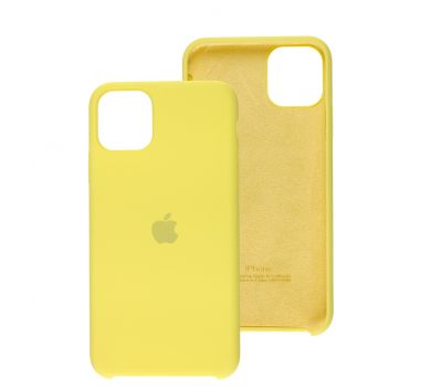 Чохол silicone для iPhone 11 Pro Max case lemon yellow