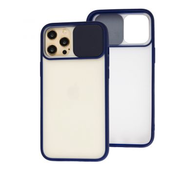 Чохол для iPhone 12 Pro Max LikGus Camshield camera protect синій 2912180