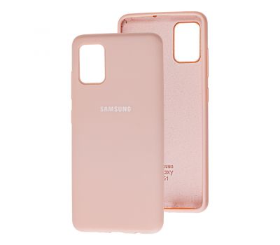 Чохол для Samsung Galaxy A51 (A515) Silicone Full рожевий / pink sand