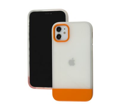 Чохол для iPhone 11 Bichromatic matte/orange 2913903