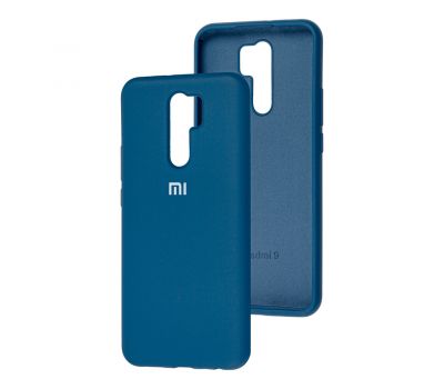Чохол для Xiaomi Redmi 9 Silicone Full синій / navy blue