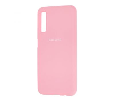 Чохол для Samsung Galaxy A7 2018 (A750) Silicone Full світло-рожевий