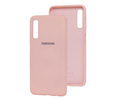 Чохол для Samsung Galaxy A7 2018 (A750) Silicone Full рожевий / pink sand