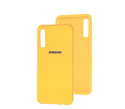 Чохол для Samsung Galaxy A7 2018 (A750) Silicone Full жовтий