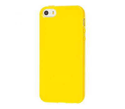 Чохол для iPhone 5 глянсовий жовтий