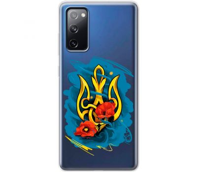 Чохол для Samsung Galaxy S20 FE (G780) MixCase патріотичні військовий герб із маками