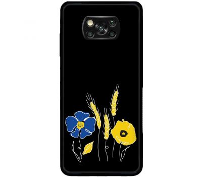 Чохол для Xiaomi Poco X3 / X3 Pro MixCase патріотичні квіти україни