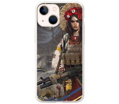 Чохол для iPhone 13 mini MixCase патріотичні дівчина воїн