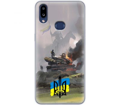 Чохол для Samsung Galaxy A10s (A107) MixCase патріотичні танк у вогні