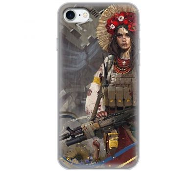 Чохол для iPhone 7 / 8 / SE MixCase патріотичні дівчина воїн