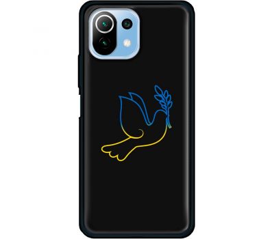 Чохол для Xiaomi Mi 11 Lite MixCase патріотичні синє-жовтий голуб