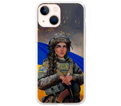 Чохол для iPhone 13 mini MixCase патріотичні дівчина воїн