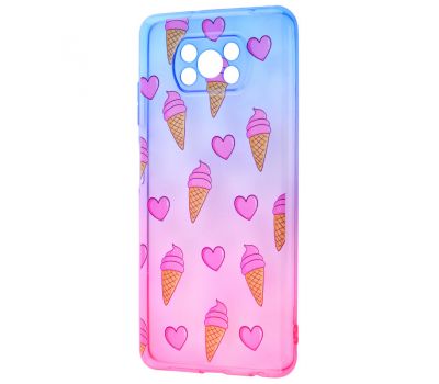 Чохол для Xiaomi Poco X3 / X3 Pro Wave Sweet blue / pink / ice-cream 2928925