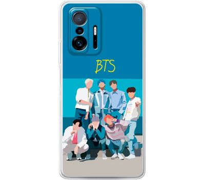 Чохол для Xiaomi 11T/11T Pro MixCase BTS на блакитному