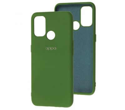 Чохол для Oppo A53/A32/A33 Silicone Full зелений / dark green