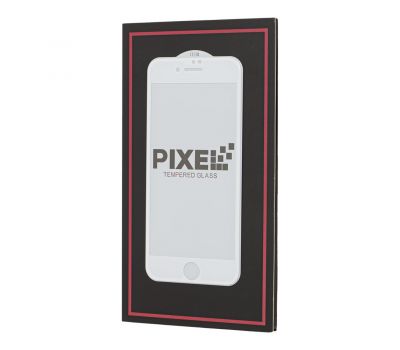 Захисне скло для iPhone 7 / 8 Full Screen Pixel біле