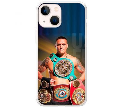 Чохол для iPhone 14 Plus MixCase Усік Oleksander чемпіонські пояси