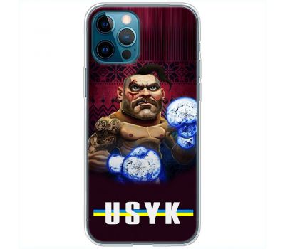 Чохол для iPhone 14 Pro Max MixCase Вусик козак сині боксерські рукавички