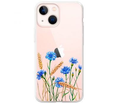 Чохол для iPhone 14 Plus Mixcase квіти волошки в пшениці