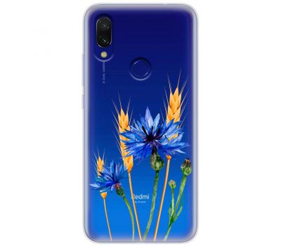 Чохол для Xiaomi Redmi 7 Mixcase квіти волошки в колосках