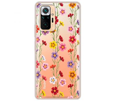 Чохол для Xiaomi Redmi Note 10 Pro Mixcase квіти патерн квіткових ліан