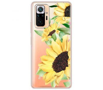 Чохол для Xiaomi Redmi Note 10 Pro Mixcase квіти великі соняшники
