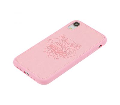 Чохол для iPhone Xr Kenzo leather рожевий 2934543