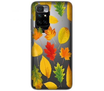 Чохол для Xiaomi Redmi 10 MixCase осінь листя