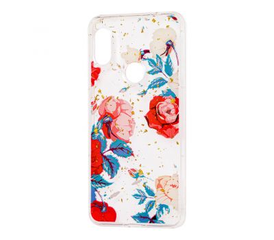Чохол для Xiaomi Redmi Note 6 Pro Flowers Confetti "троянда"