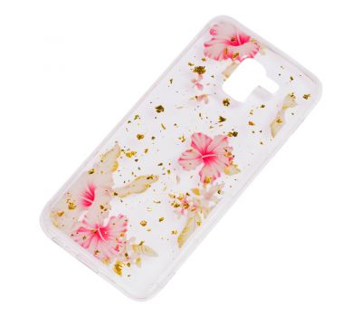 Чохол для Samsung Galaxy J6 2018 (J600) Flowers Confetti "китайська троянда" 2938718