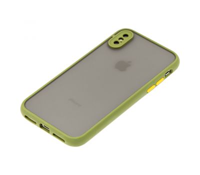 Чохол для iPhone X / Xs LikGus Totu camera protect зелений 2939163