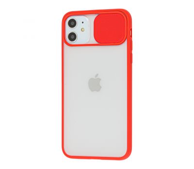 Чохол для iPhone 11 LikGus Camshield camera protect червоний