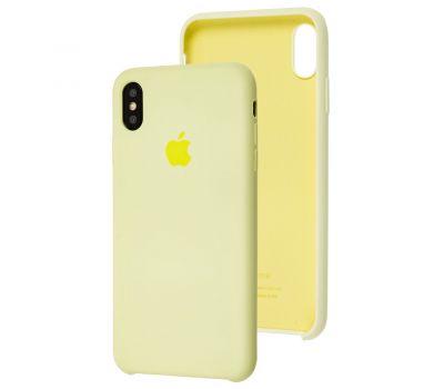 Чохол silicone для iPhone Xs Max case mellow yellow