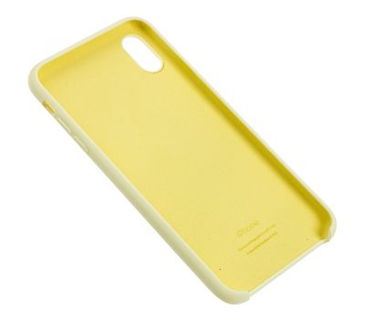 Чохол silicone для iPhone Xs Max case mellow yellow 2940814