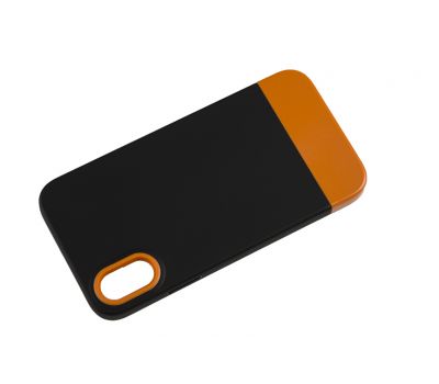 Чохол для iPhone X/Xs Bichromatic black/orange 2940972