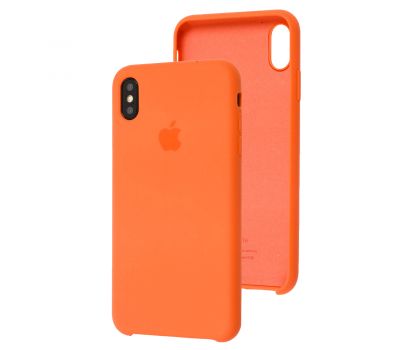 Чохол silicone для iPhone Xs Max case orange