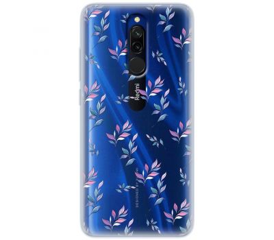 Чохол для Xiaomi Redmi 8 Mixcase квіти патерн гілки з градієнтом