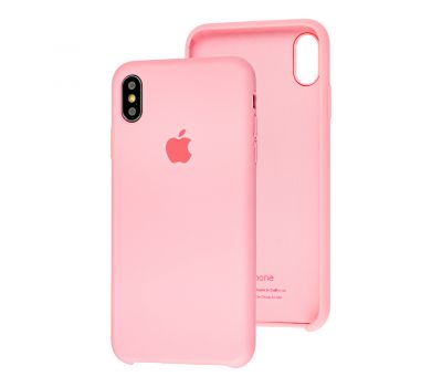 Чохол silicone case для iPhone Xs Max pink