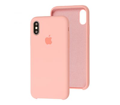 Чохол silicone case для iPhone Xs Max grapefruit