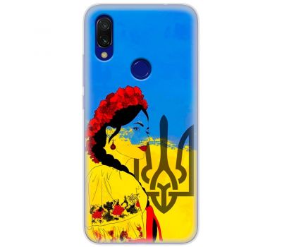 Чохол для Xiaomi Redmi 7 MixCase патріотичні українка у вишиванці