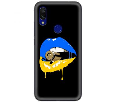 Чохол для Xiaomi Redmi 7 MixCase патріотичні пуля губи