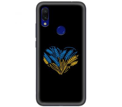 Чохол для Xiaomi Redmi 7 MixCase патріотичні синьо-жовта пшениця