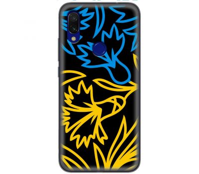 Чохол для Xiaomi Redmi 7 MixCase патріотичні синє-жовта лілія