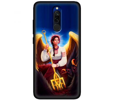 Чохол для Xiaomi Redmi 8 MixCase патріотичні українка ангел з тризубо