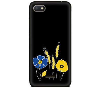 Чохол для Xiaomi Redmi 6A MixCase патріотичні квіти україни