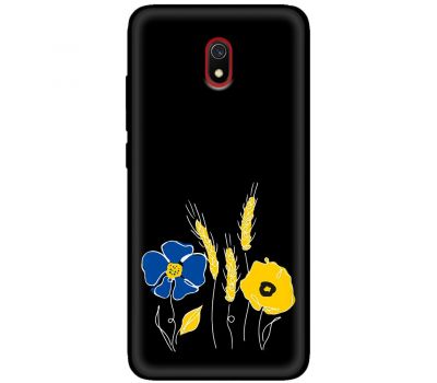 Чохол для Xiaomi Redmi 8A MixCase патріотичні квіти україни