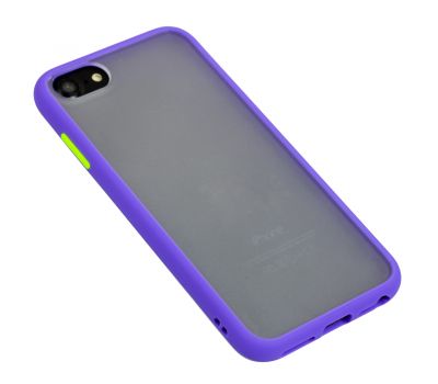 Чохол LikGus Maxshield для iPhone 6 / 7 / 8 матовий фіолетовий / салатовий 2944560