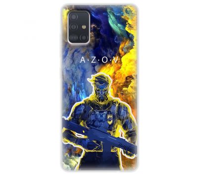 Чохол для Samsung Galaxy A51 (A515) MixCase патріотичні військовий Азов