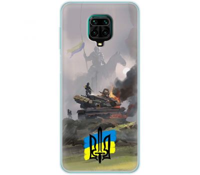 Чохол для Xiaomi Redmi Note 9S / 9 Pro MixCase патріотичні танк у вогні