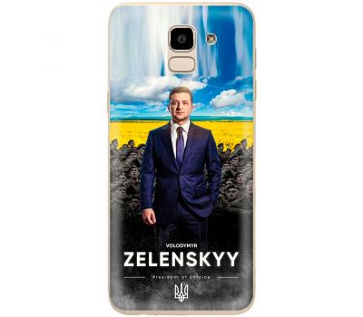 Чохол для Samsung Galaxy J6 2018 (J600) MixCase патріотичні president of Ukraine